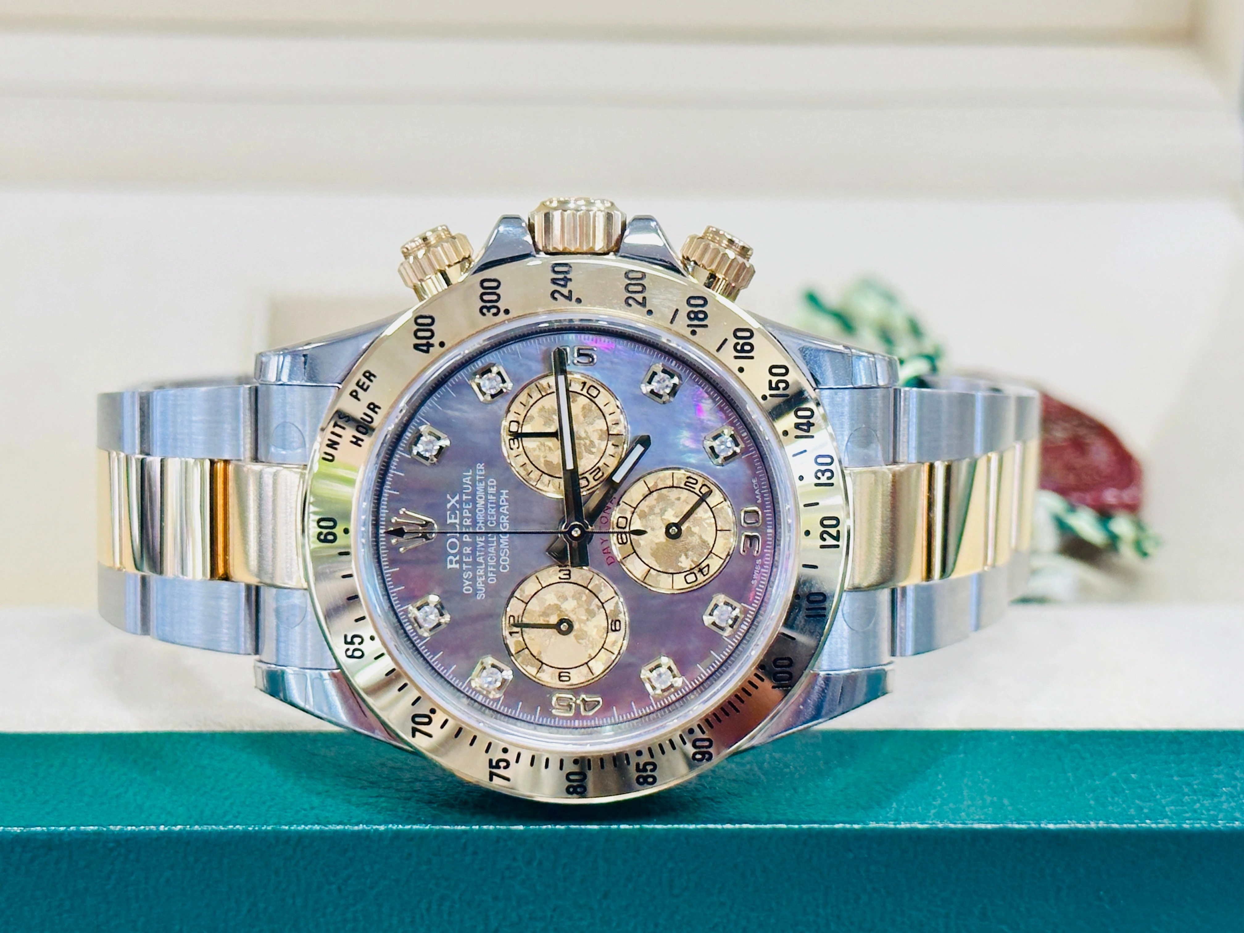 Rolex Daytona 116523 Tahitian Mother of pearl Full Stickers Unworn