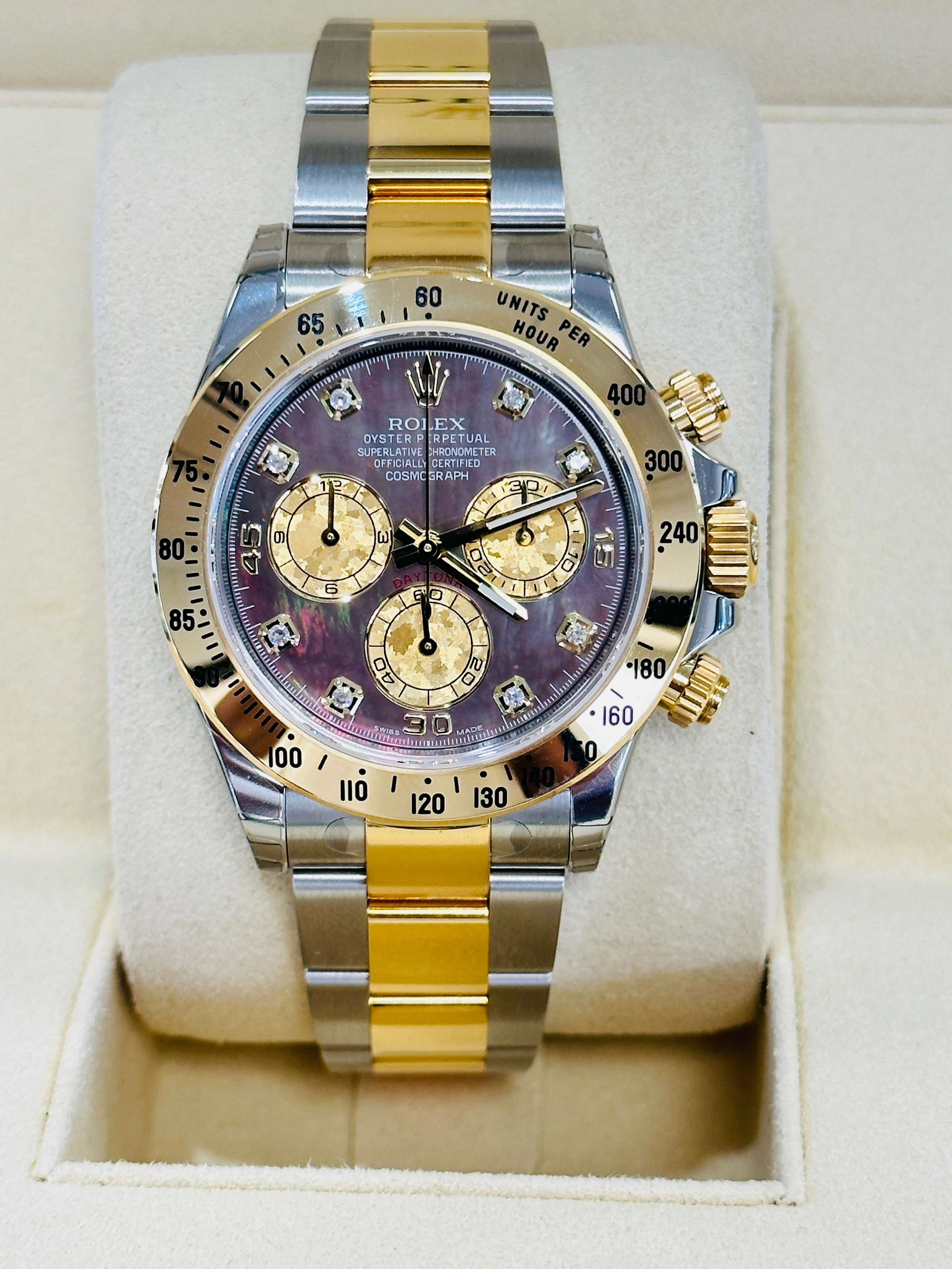 Rolex Daytona 116523 Tahitian Mother of pearl Full Stickers Unworn