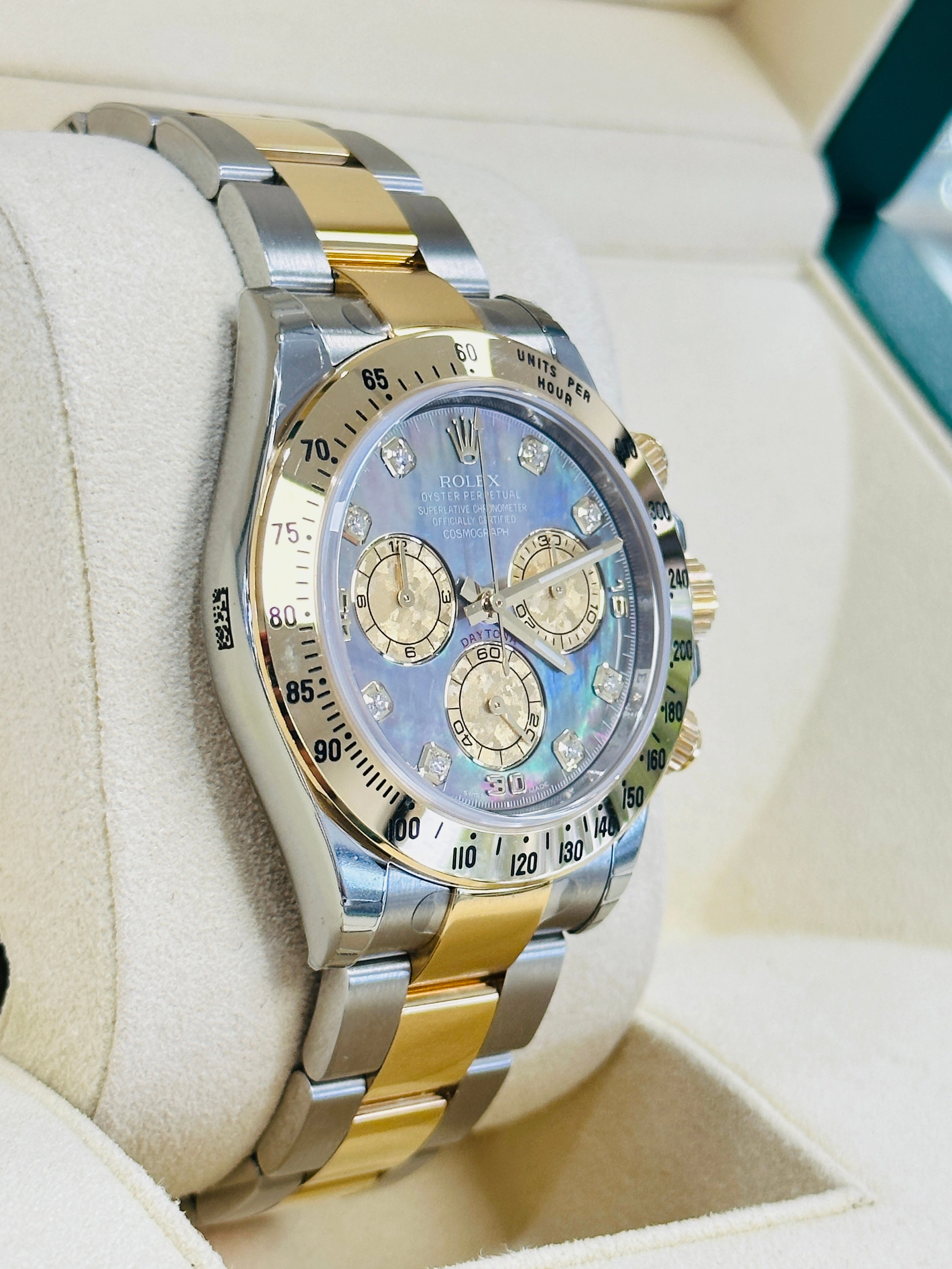 Rolex Daytona 116523 Tahitian Mother of pearl Full Stickers Unworn