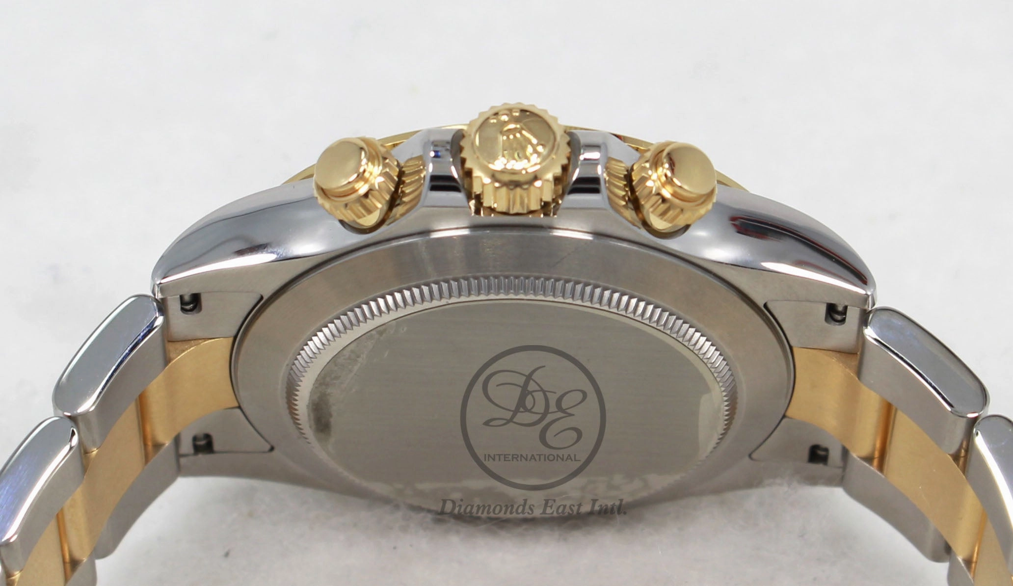 Rolex Daytona 116523 White Dial Cosmograph 18K Yellow Gold /SS Watch BOX/PAPERS
