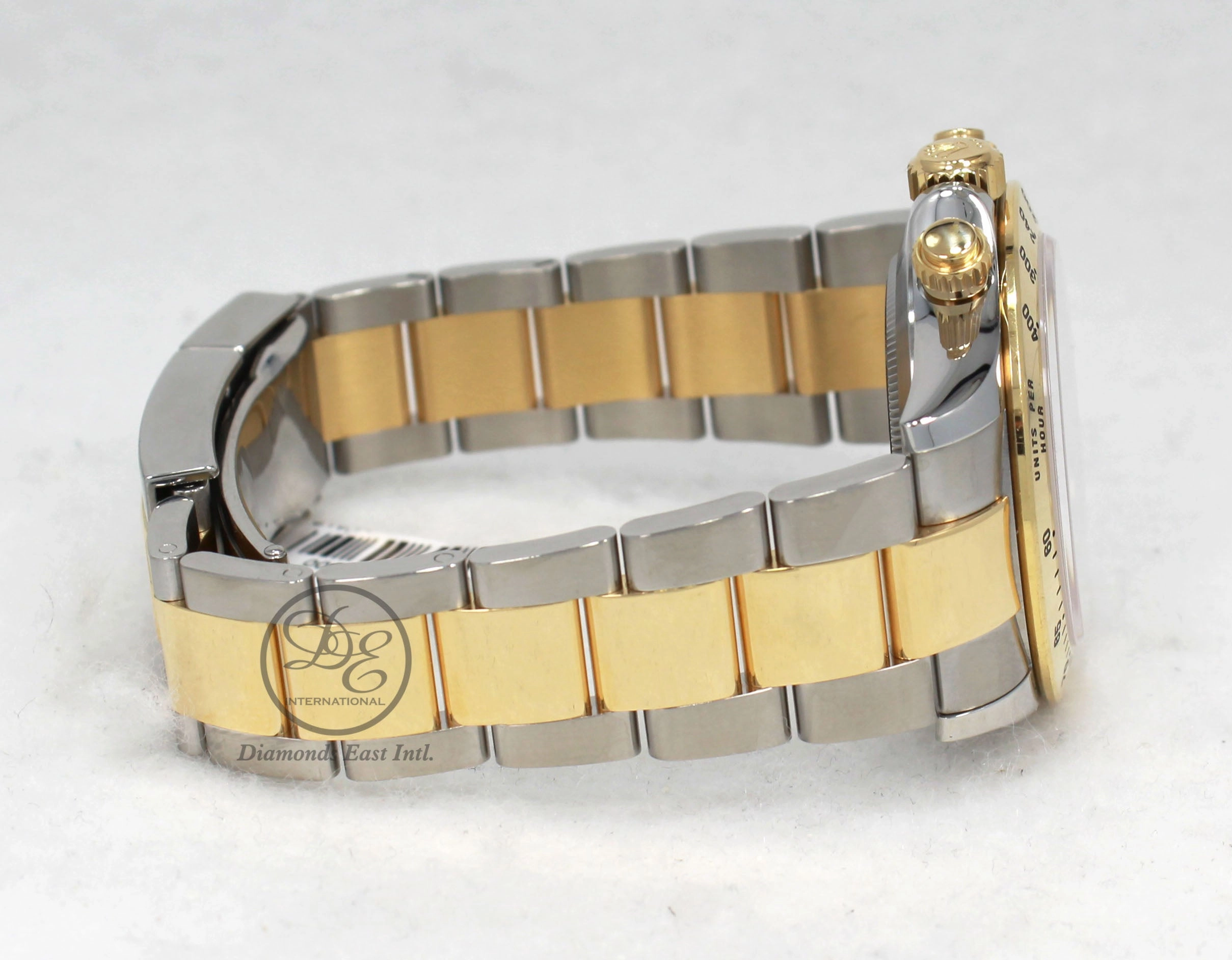 Rolex Daytona 116523 White Dial Cosmograph 18K Yellow Gold /SS Watch BOX/PAPERS