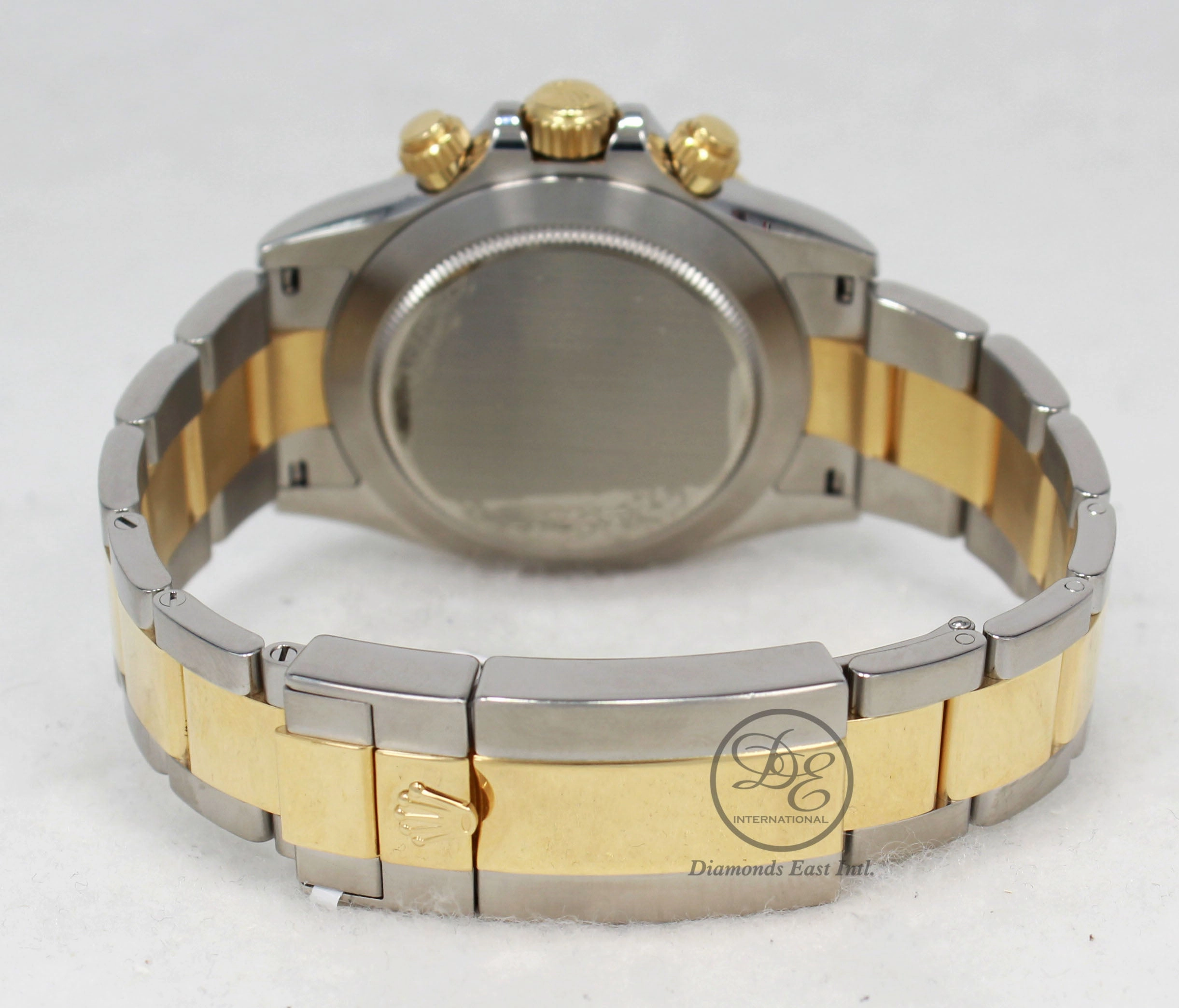 Rolex Daytona 116523 White Dial Cosmograph 18K Yellow Gold /SS Watch BOX/PAPERS