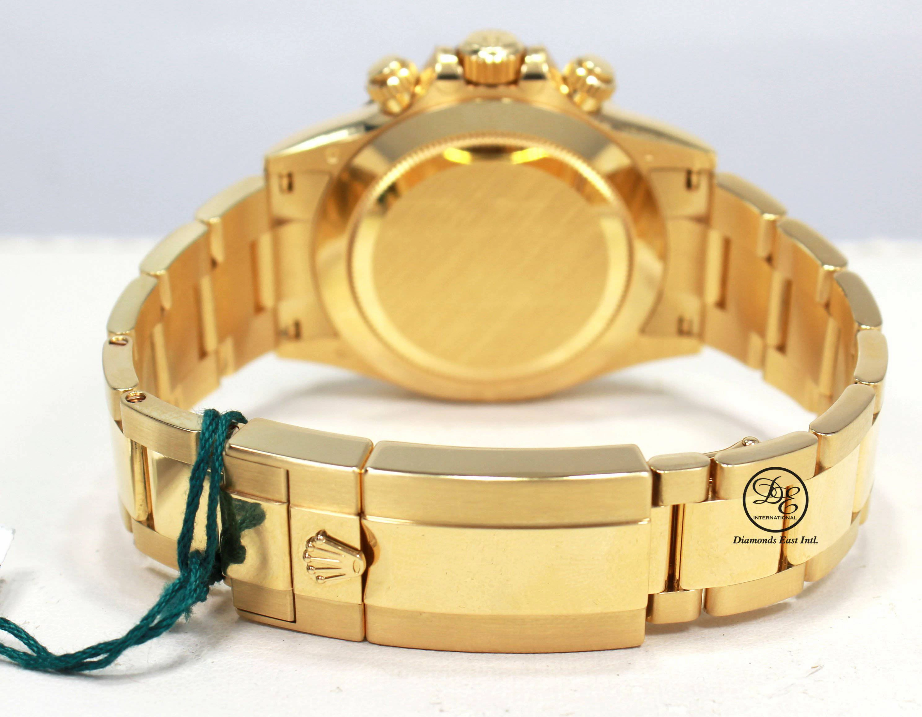 Rolex Daytona 116528 Cosmograph 18K Yellow Gold Black/Champagne Dial *MINT*