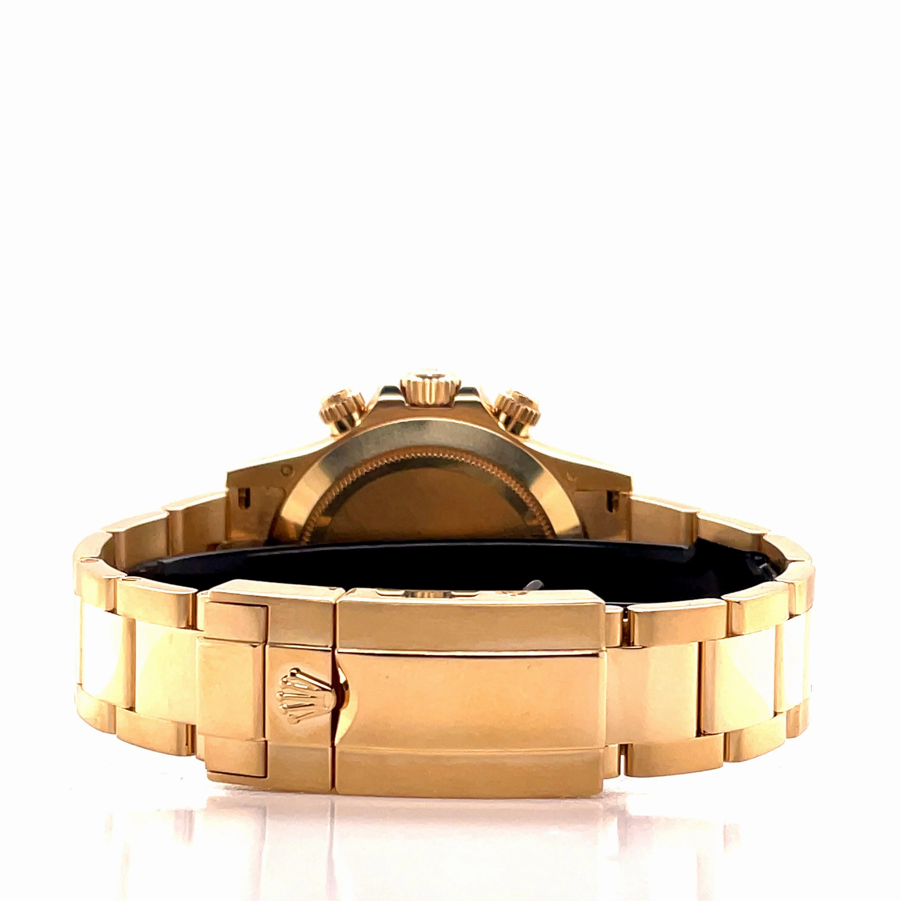 Rolex Daytona 116528 Yellow Gold White Dial Box and Papers