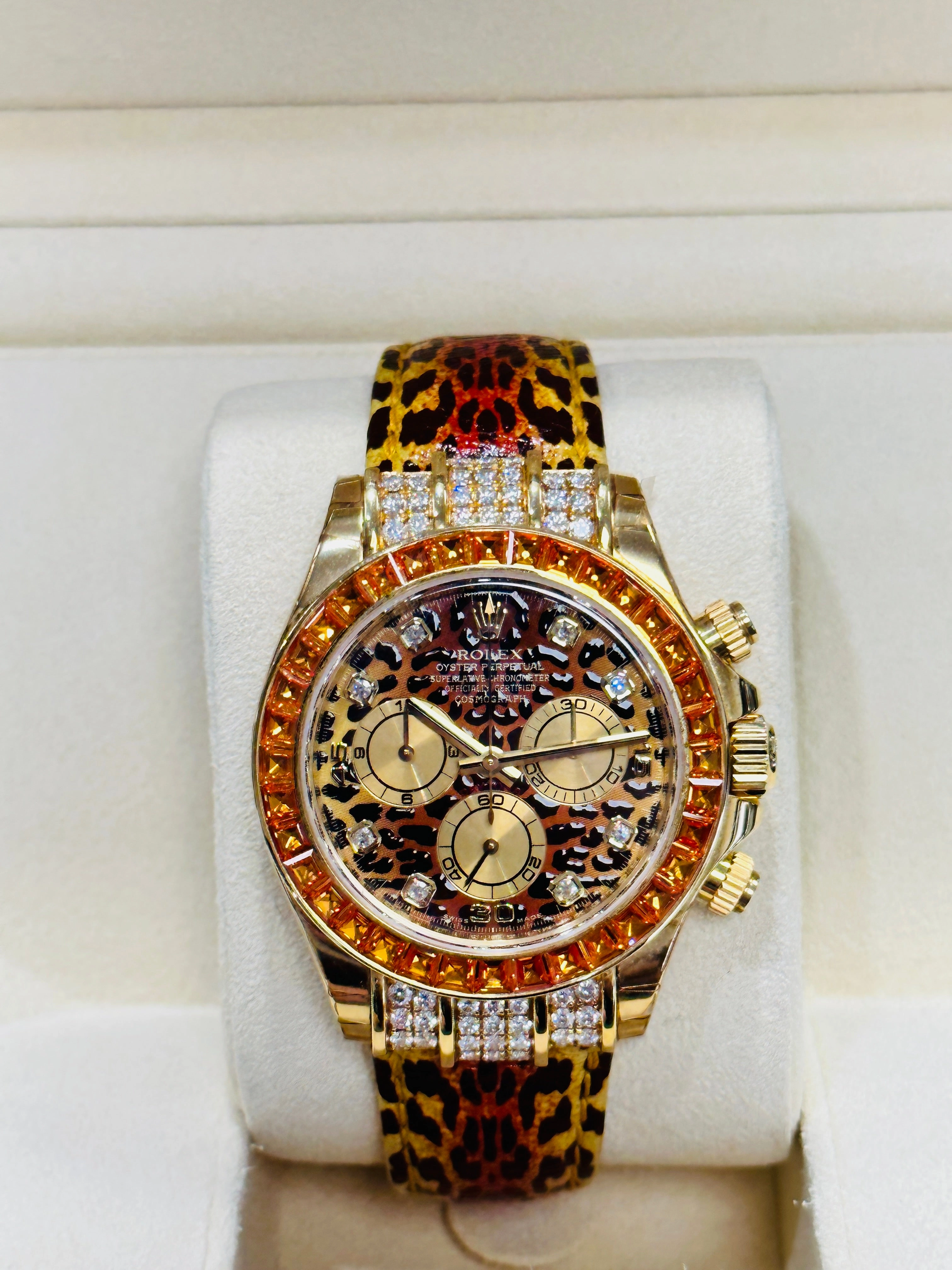 Rolex Daytona 116598 Saco Factory Leopard Unworn