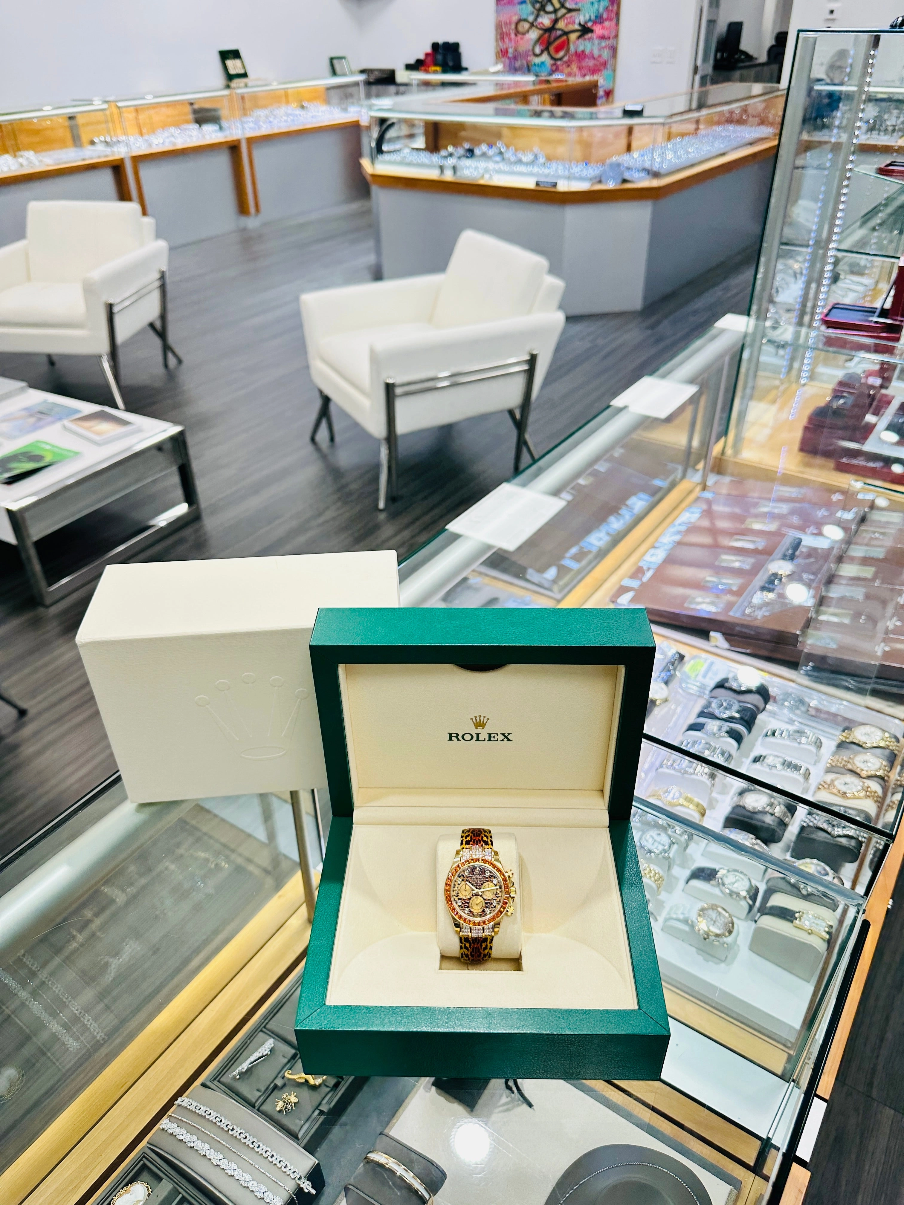 Rolex Daytona 116598 Saco Factory Leopard Unworn