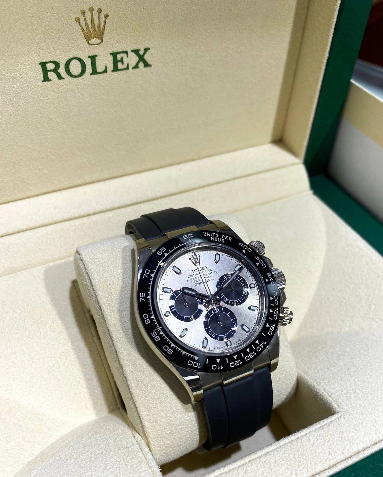 Rolex Daytona 18K White Gold 116519 LN OysterFLEX Perpetual Cosmograph BOX/PAPER