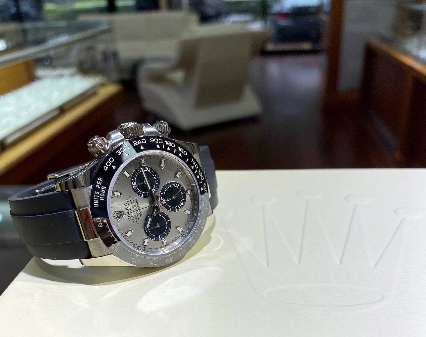 Rolex Daytona 18K White Gold 116519 LN OysterFLEX Perpetual Cosmograph BOX/PAPER