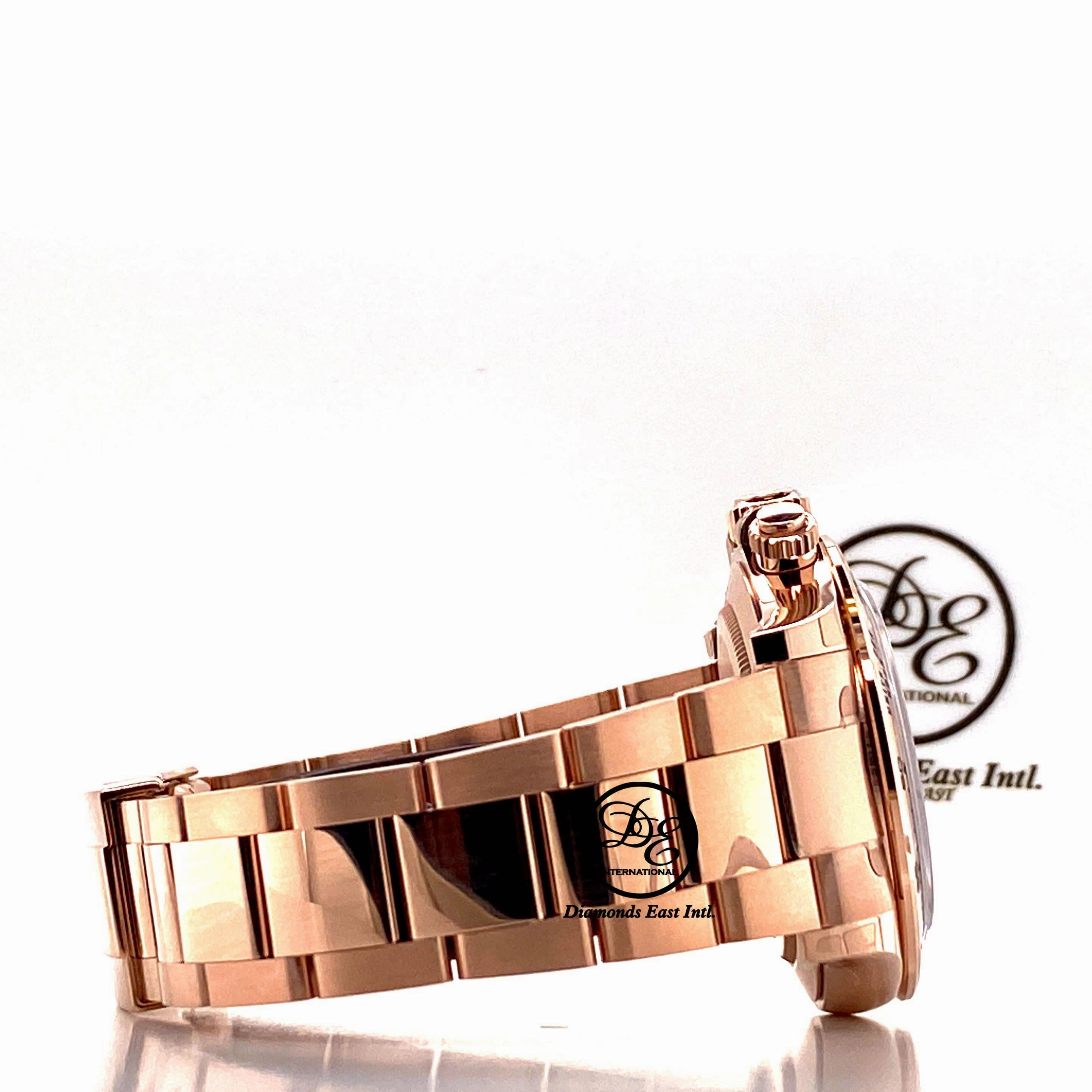 Rolex Daytona Chocolate 116505 18K Rose Gold Cosmograph Oyster Watch NEW