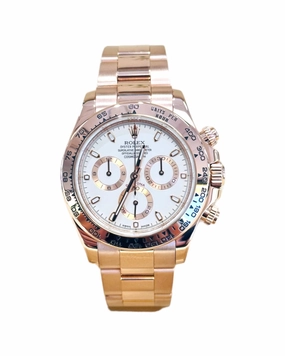 Rolex Daytona Ivory 116505 18K Rose Gold Cosmograph Oyster BOX/PAPERS