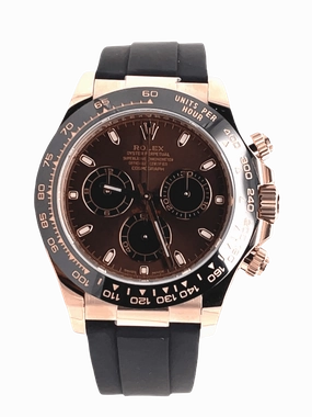 Rolex Daytona Oysterflex 116515 LN Chocolate Stick Dial Ceramic Bezel UNWORN