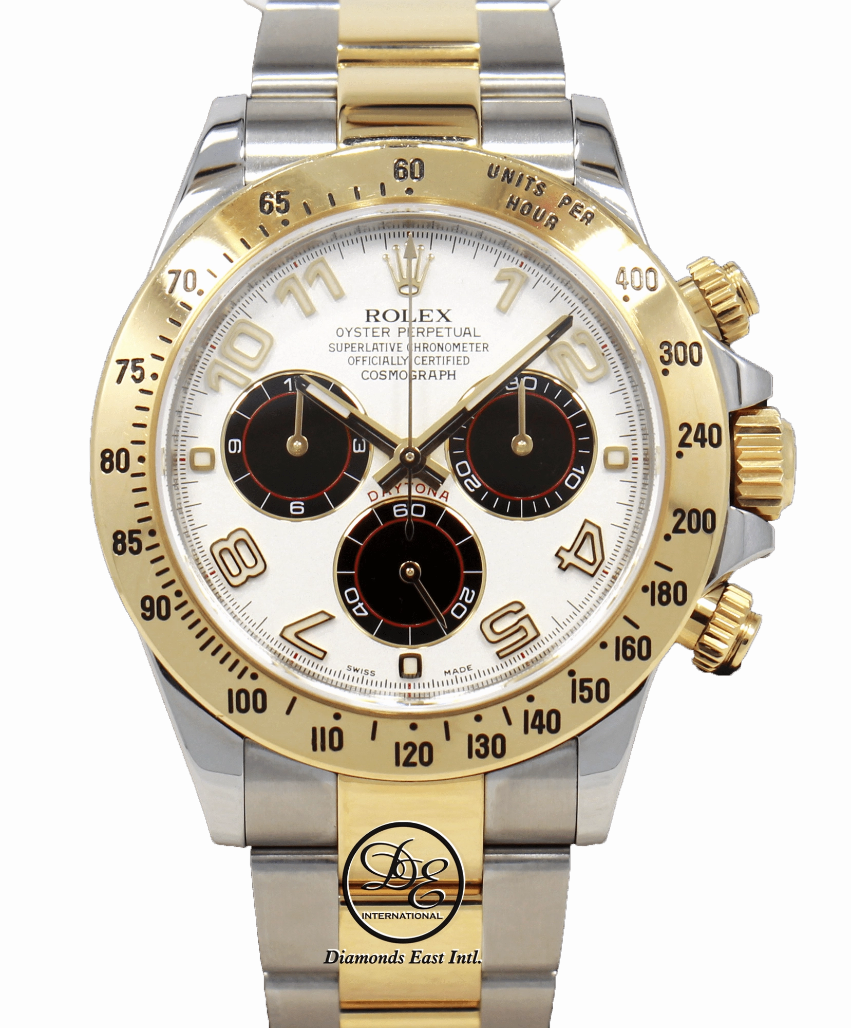Rolex Daytona PANDA 116523 Cosmograph 18K Yellow Gold /SS Watch
