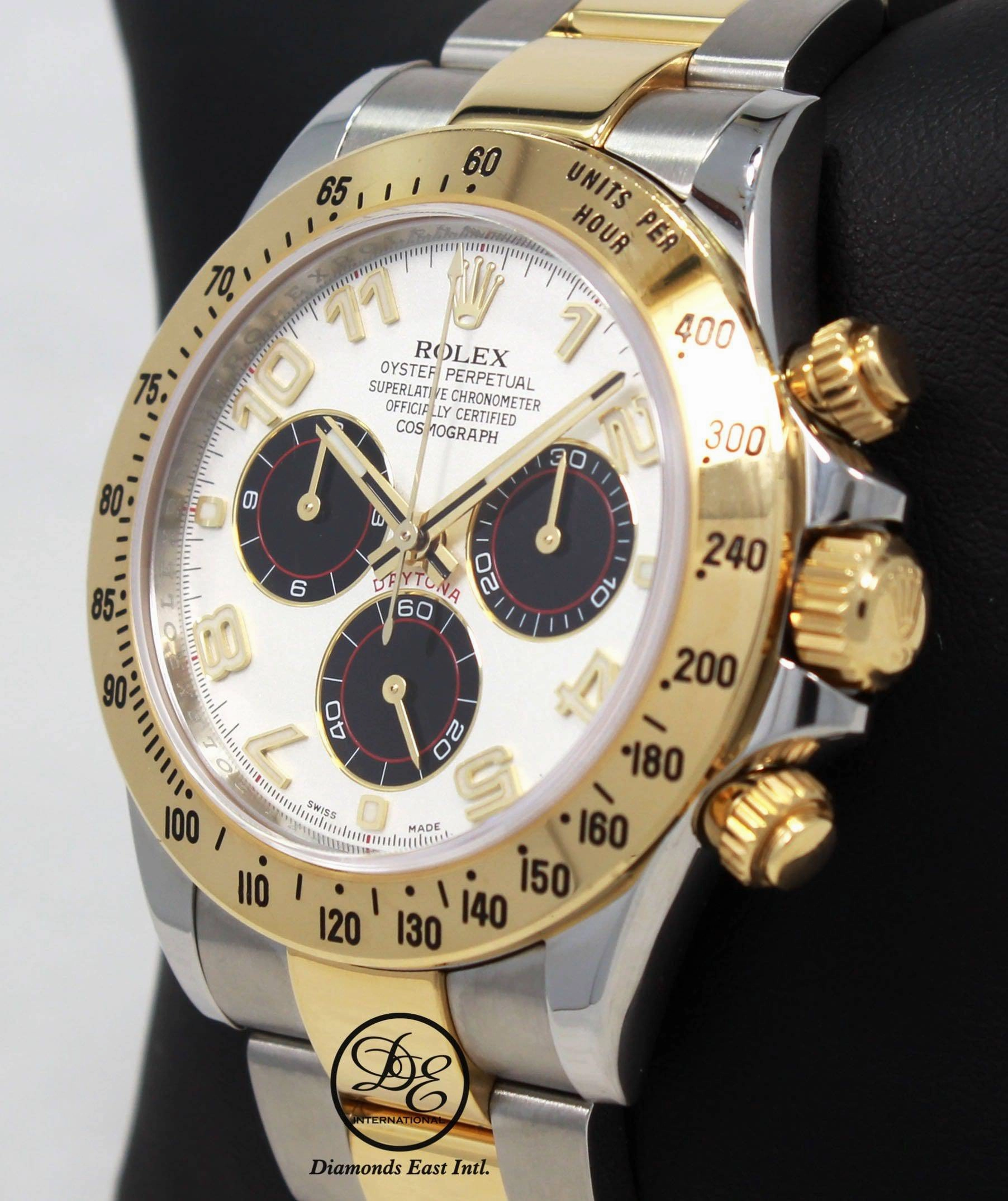 Rolex Daytona PANDA 116523 Cosmograph 18K Yellow Gold /SS Watch