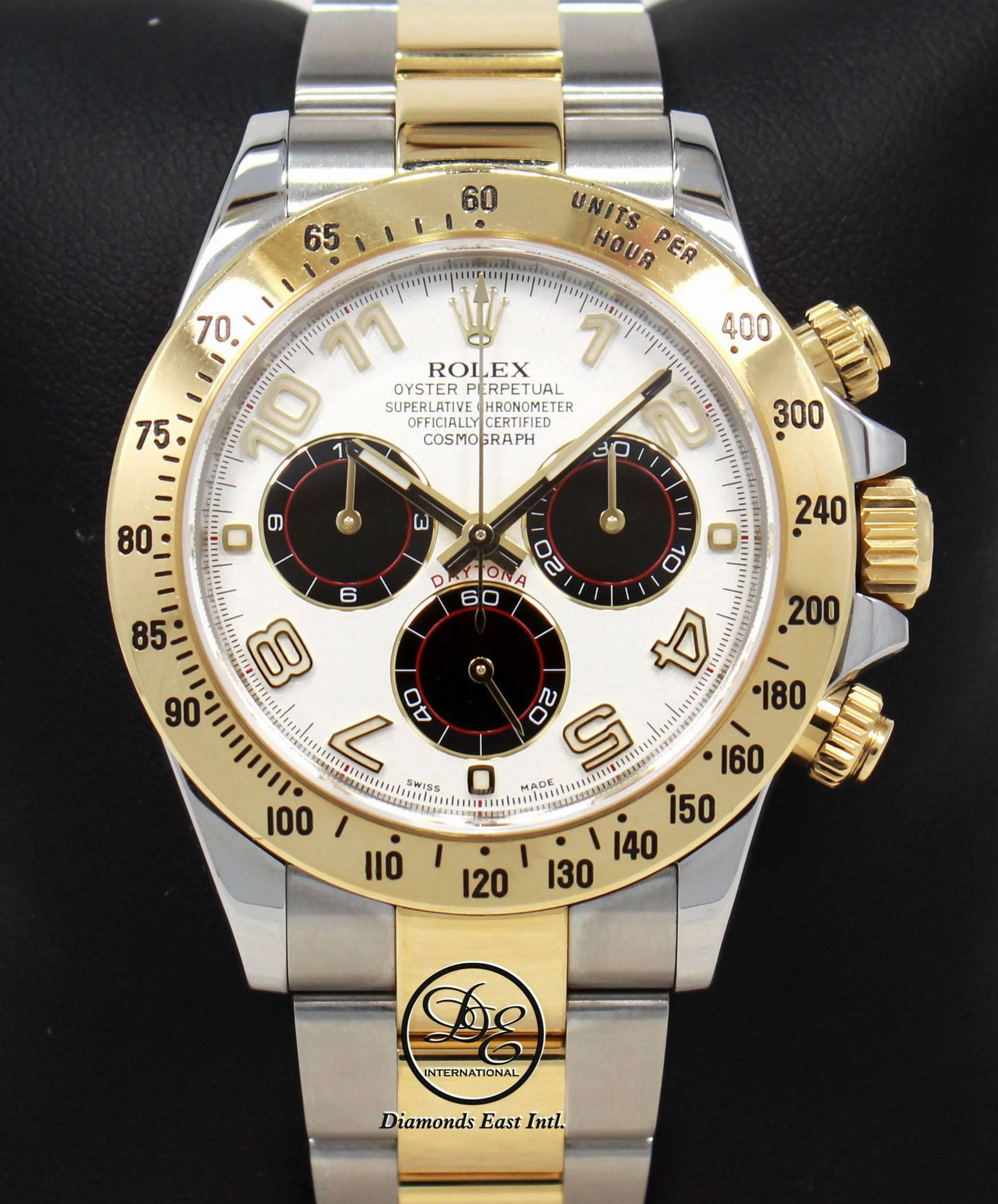 Rolex Daytona PANDA 116523 Cosmograph 18K Yellow Gold /SS Watch