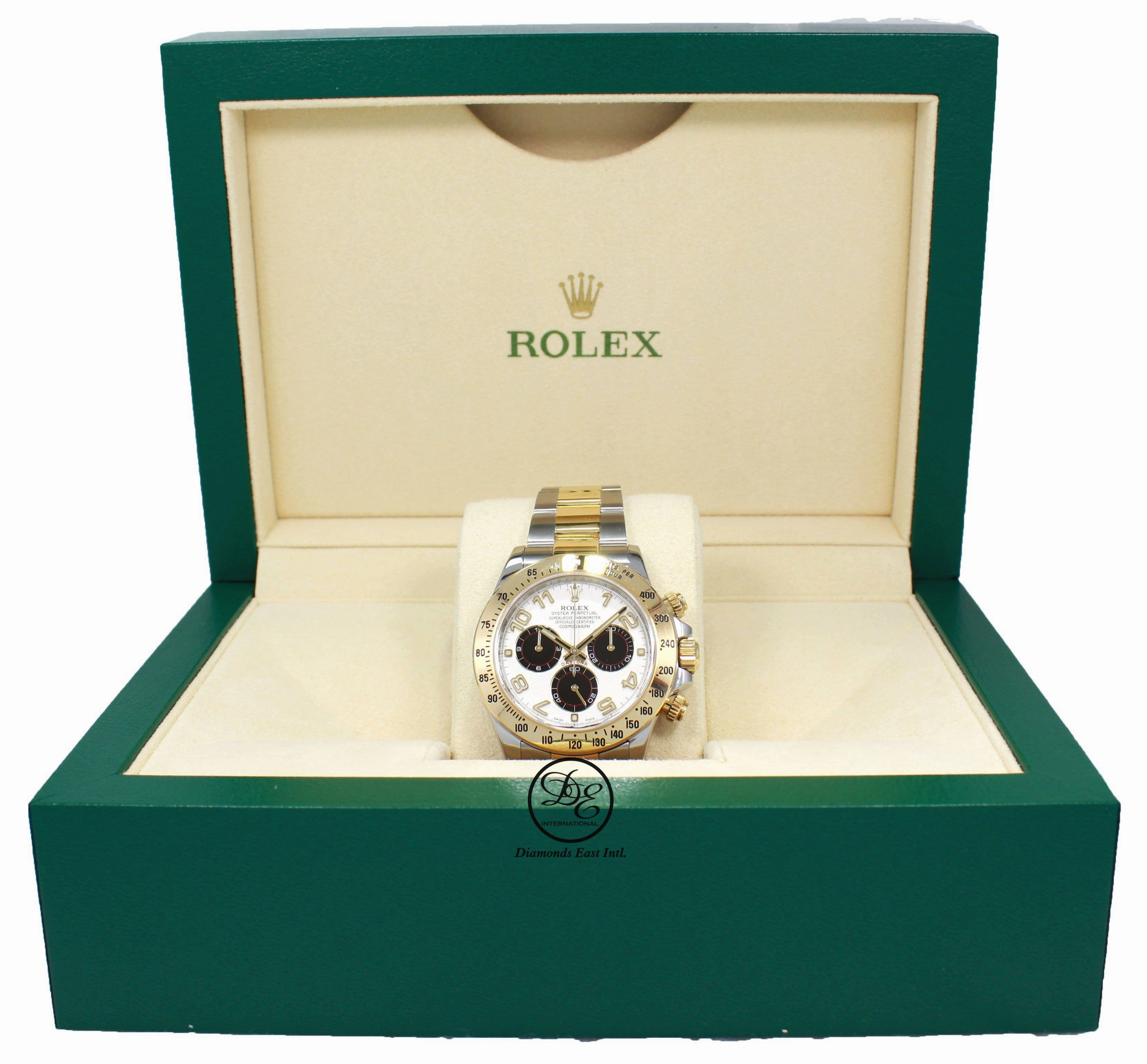 Rolex Daytona PANDA 116523 Cosmograph 18K Yellow Gold /SS Watch