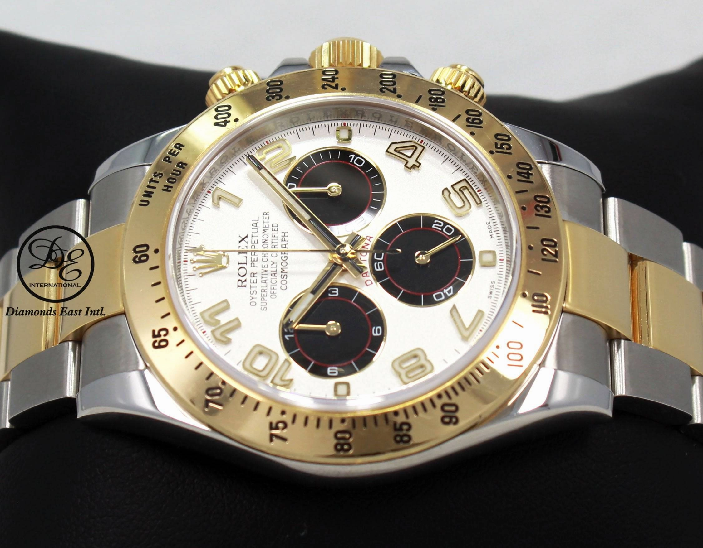 Rolex Daytona PANDA 116523 Cosmograph 18K Yellow Gold /SS Watch