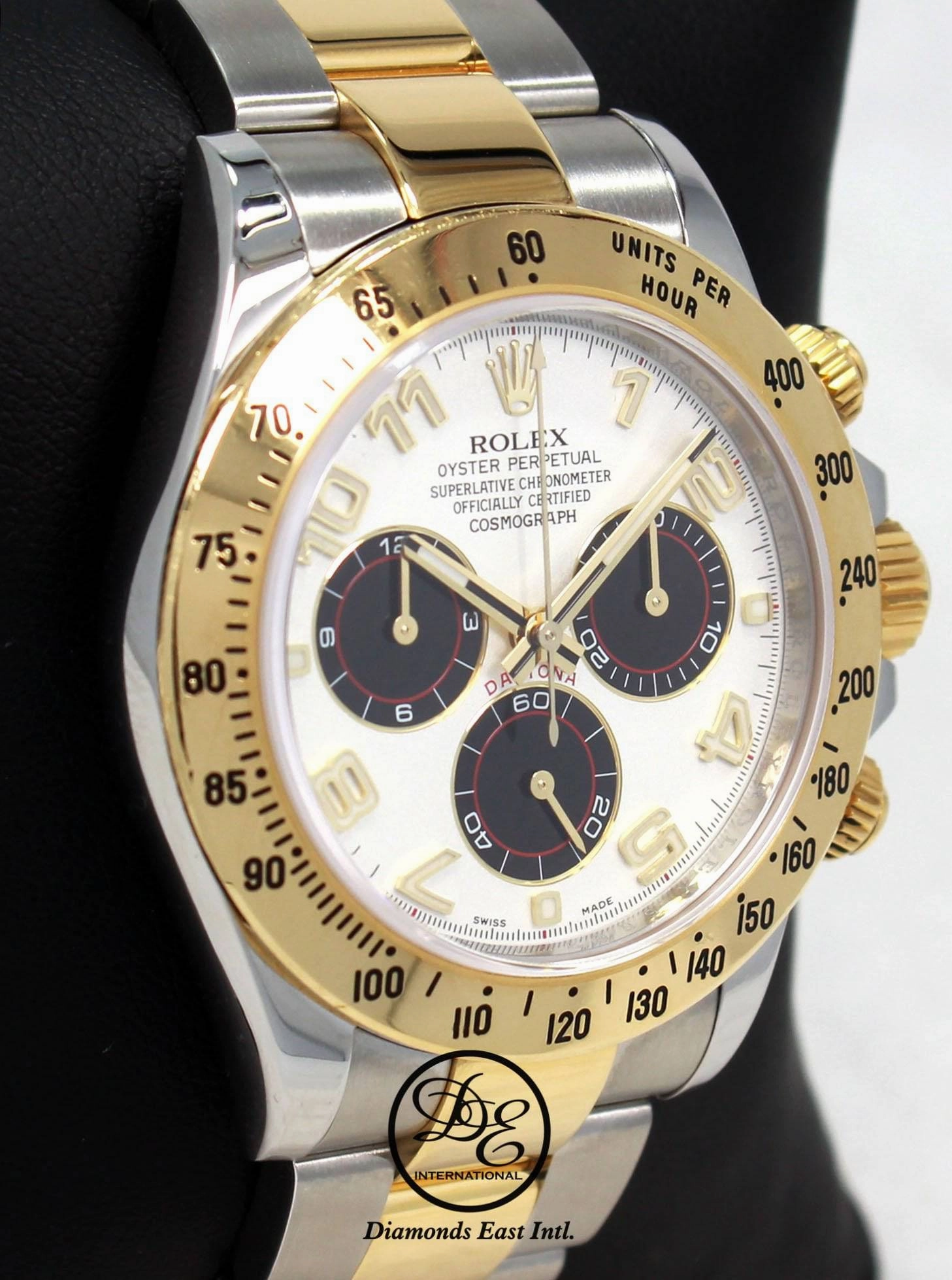 Rolex Daytona PANDA 116523 Cosmograph 18K Yellow Gold /SS Watch
