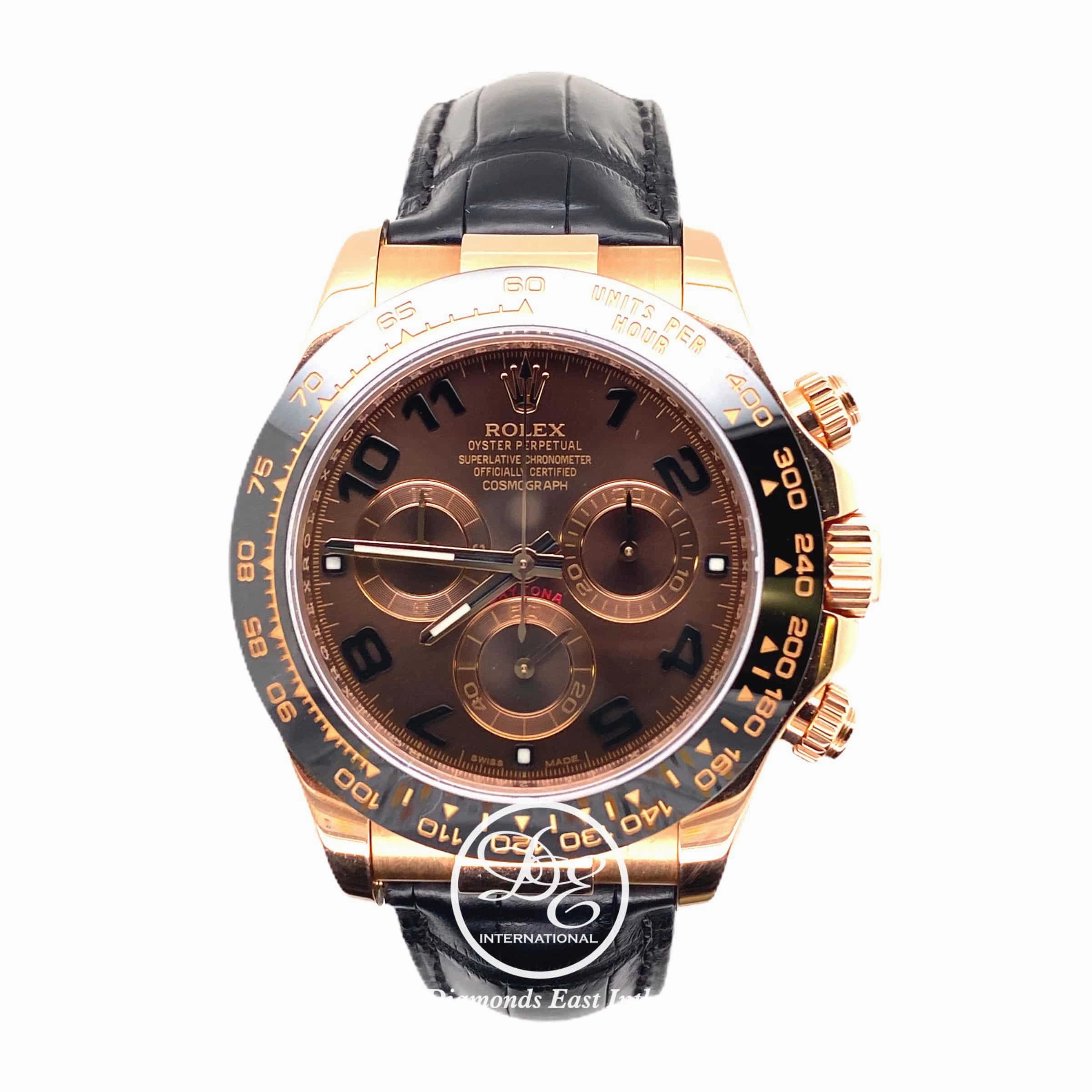 Rolex Daytona Rose Gold 116515 LN Chocolate