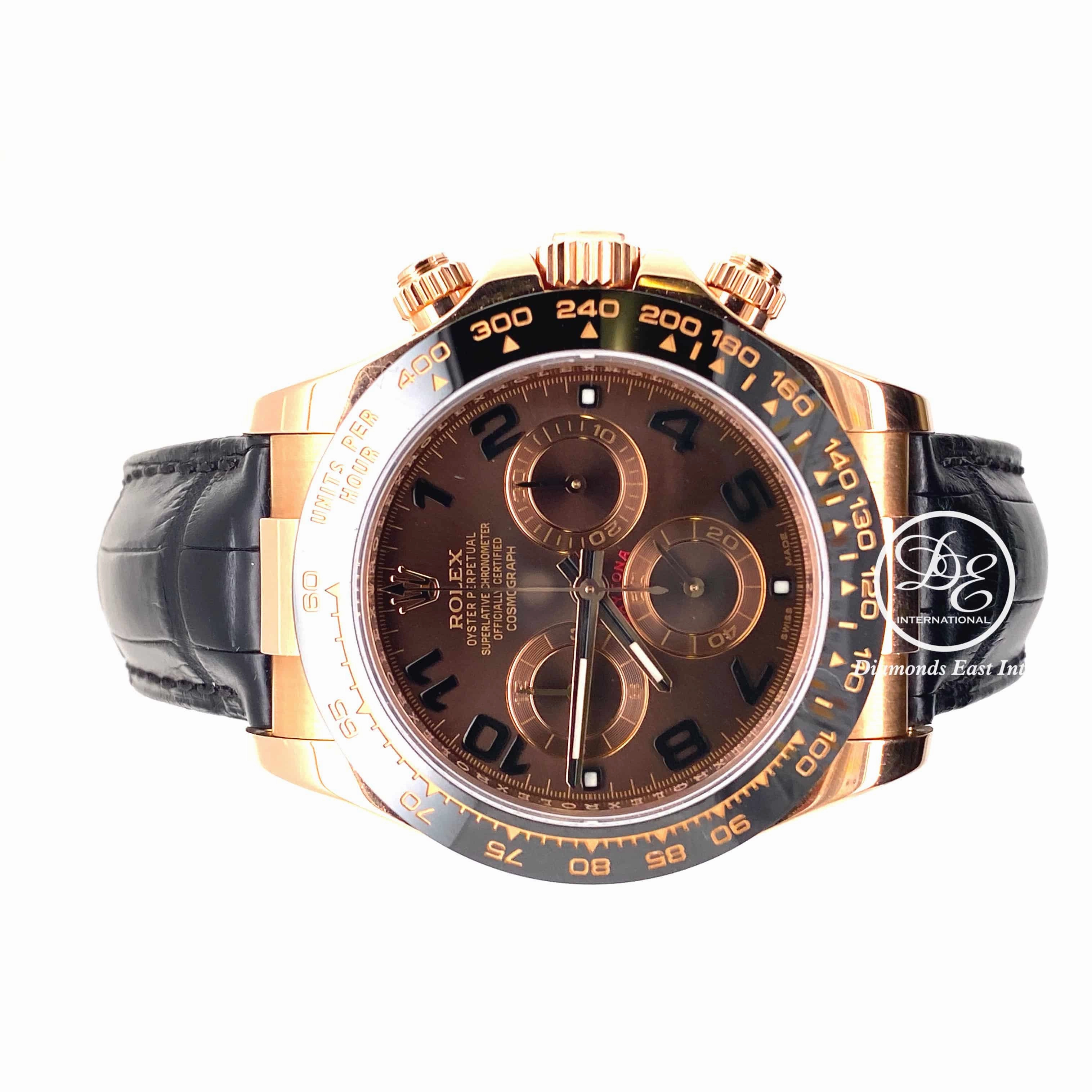 Rolex Daytona Rose Gold 116515 LN Chocolate