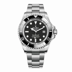 Rolex Deepsea / Sea Dweller 44mm - Ref: 136660-0004 - Black Dial & Ceramic Bezel, Stainless Steel Oyster Bracelet Watch