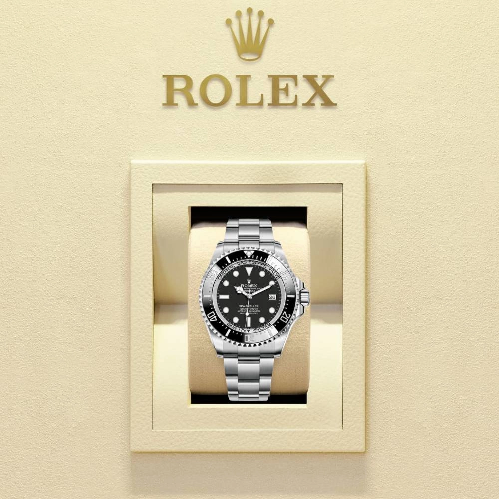 Rolex Deepsea / Sea Dweller 44mm - Ref: 136660-0004 - Black Dial & Ceramic Bezel, Stainless Steel Oyster Bracelet Watch