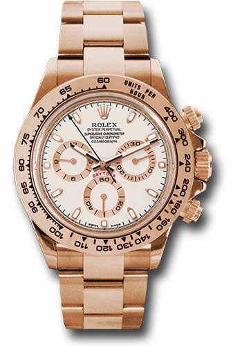 Rolex Everose Gold Cosmograph Daytona 40 Watch - Ivory Index Dial - 116505 i