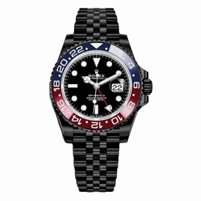 Rolex GMT-Master II "Pepsi" 40mm - Ref: 126710blro-0001 - Black Dial, Red & Blue Bezel, Black DLC-PVD Stainless Steel Jubilee Bracelet