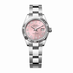 Rolex Lady-Datejust 28mm - Ref: 279174-0018 - Pink Roman Dial, Stainless Steel Oyster Bracelet Women's Watch