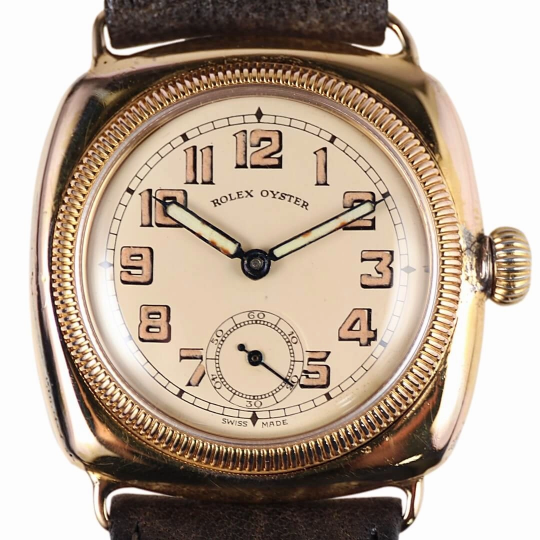 Rolex Oyster Cushion 9k Gold, 1930