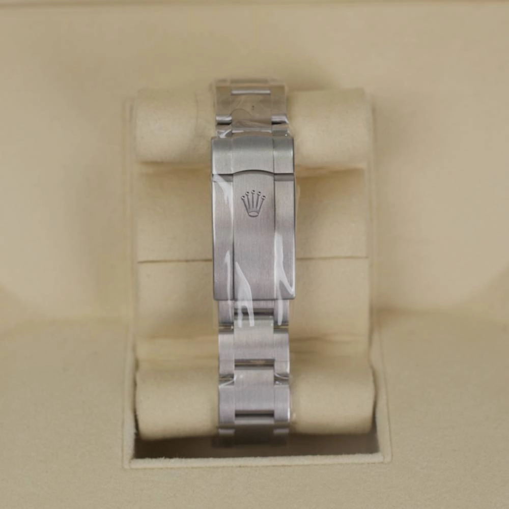 Rolex Oyster Perpetual 34mm - Ref: 124200-0004 - Pink Stick Dial, Stainless Steel Oyster Bracelet Watch