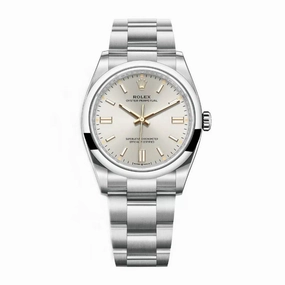 Rolex Oyster Perpetual 36mm - Ref: 126000-0001 - Silver Stick Dial, Stainless Steel Oyster Bracelet Watch