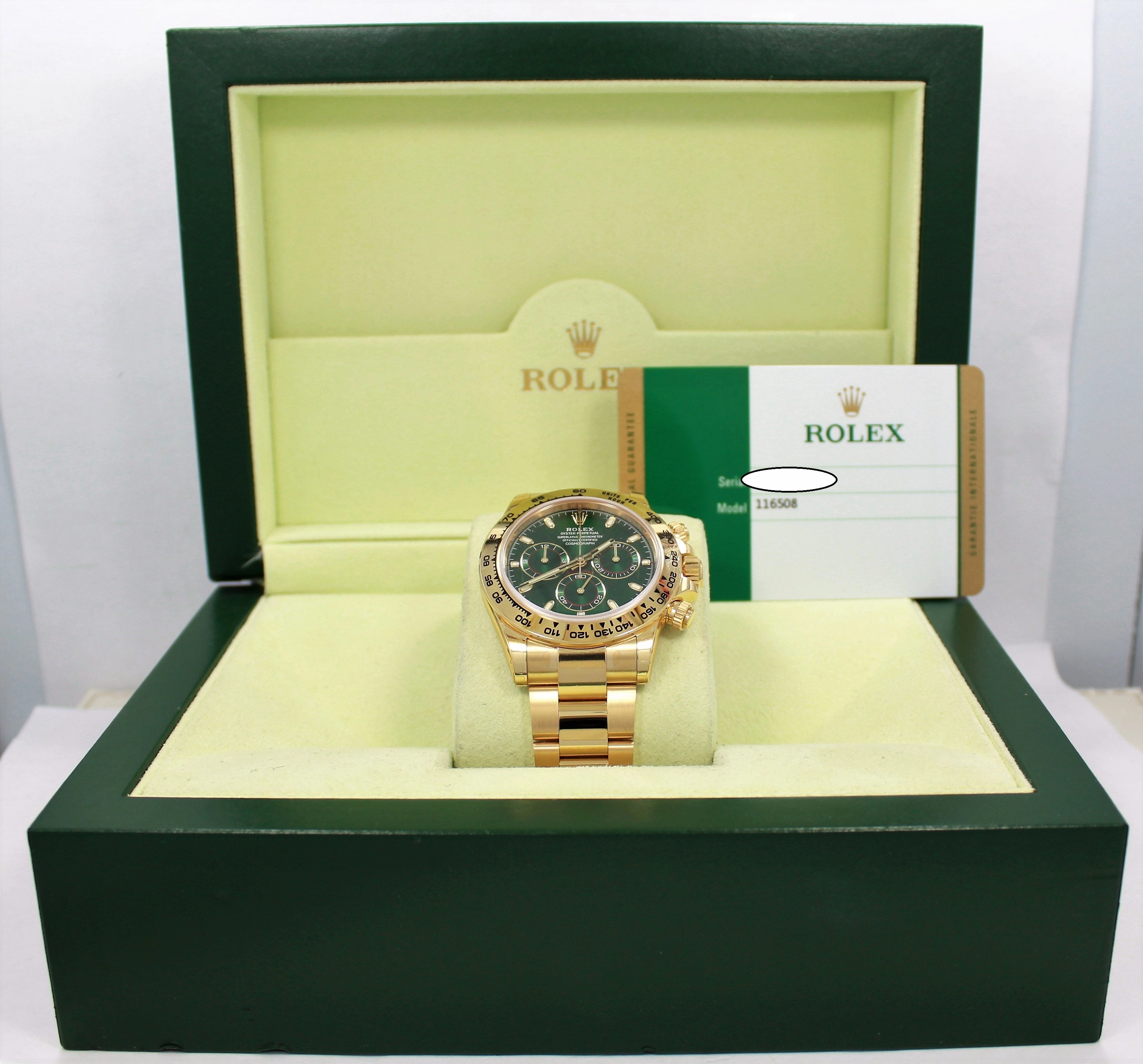 Rolex Oyster Perpetual Cosmograph Daytona 116508 GRNSO STICKRED!  ( Unworn )