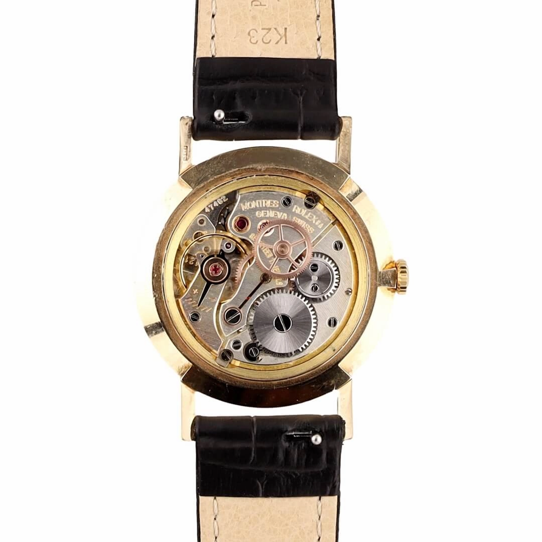Rolex Precision 9k Gold Dress Watch  Dennison Case (Circa 1962)