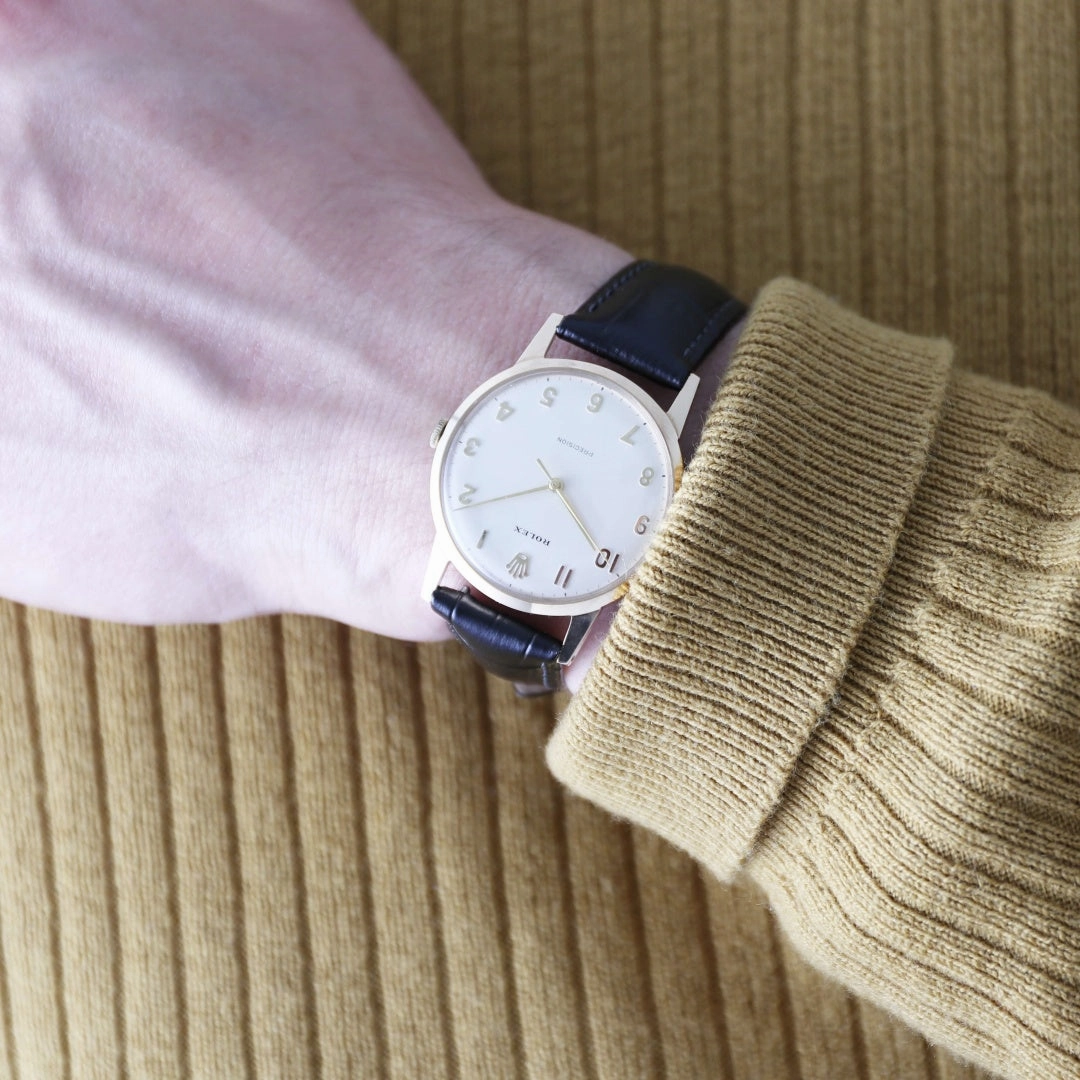 Rolex Precision 9k Gold Presentation Watch 1960's