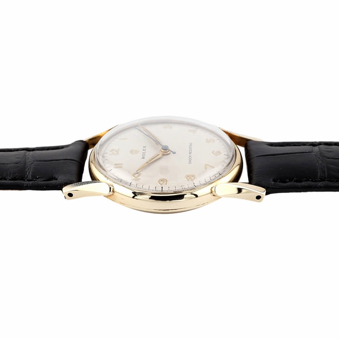 Rolex Shock-Resisting Honeycomb Dial 9k Gold, 1955