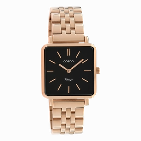 Rose gold coloured OOZOO watch with stainless steel bracelet - C9959
