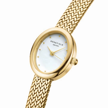 Rosefield Watch - Mini Oval Gold