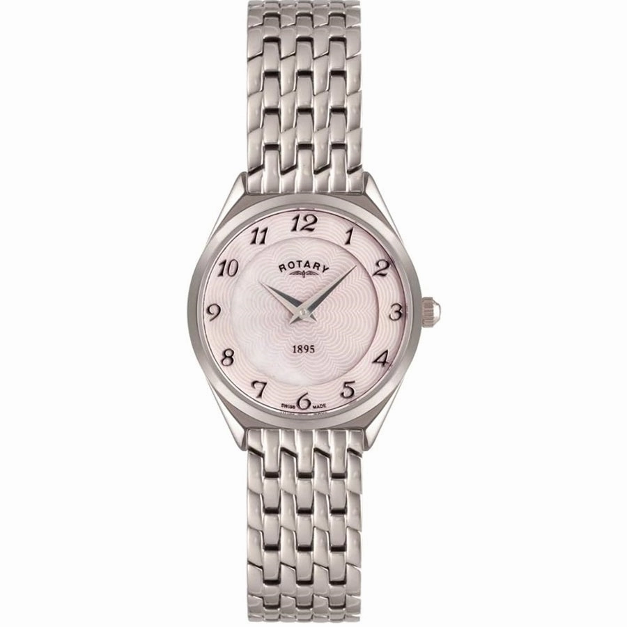 Rotary Ultra Slim Mother of Pearl Dial Ladies Watch LB08000/18