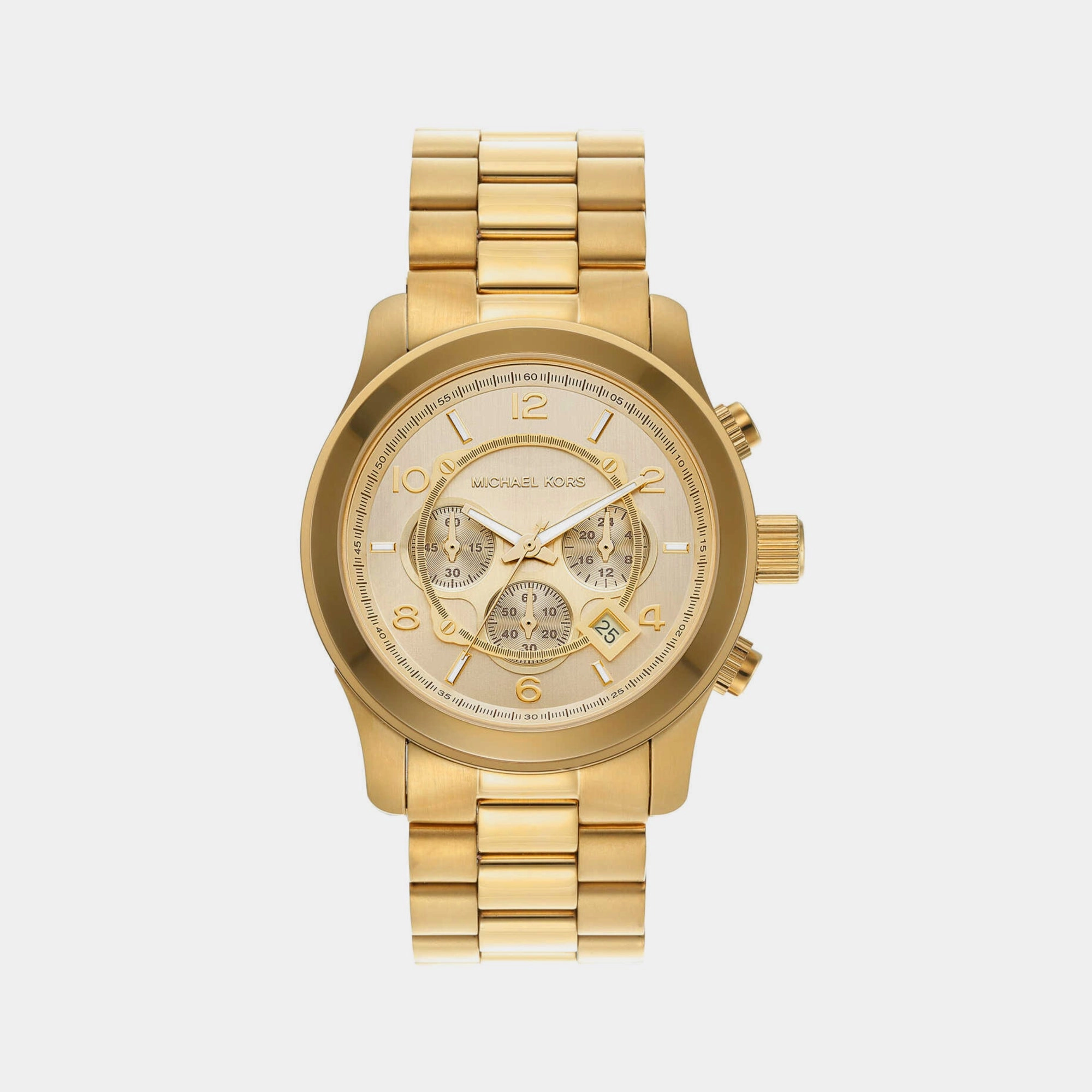 Runway Men's Gold Chronograph Stainless Steel Watch MK9074
