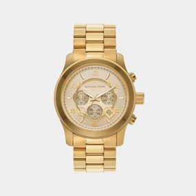Runway Men's Gold Chronograph Stainless Steel Watch MK9074