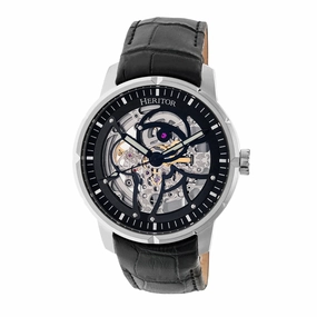 Ryder Skeleton Leather-Band Watch