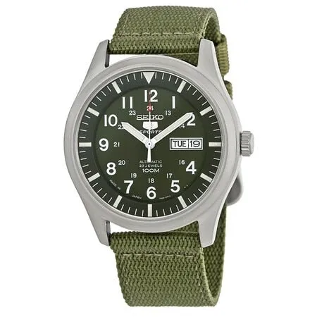 Seiko 5 Green Dial Automatic Mens Watch Snzg09J1