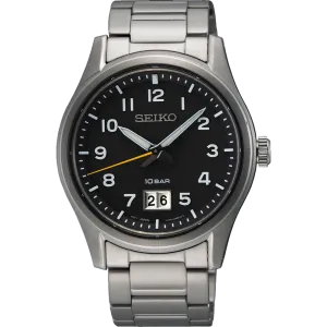 Seiko Conceptual Series Black Dial Stainless Steel Watch SUR569P