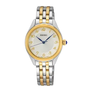 Seiko Ladies Daywear Two Tone Watch SUR380P