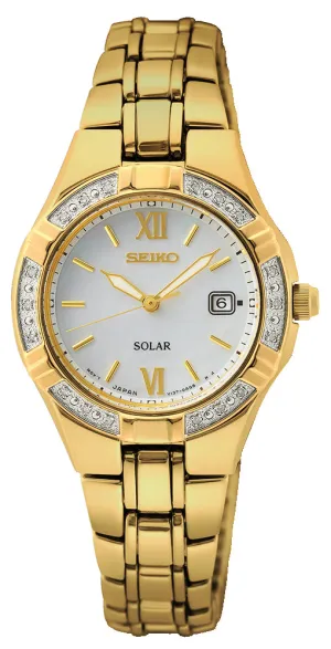 Seiko Ladies Diamond Dress Watch SUT428P