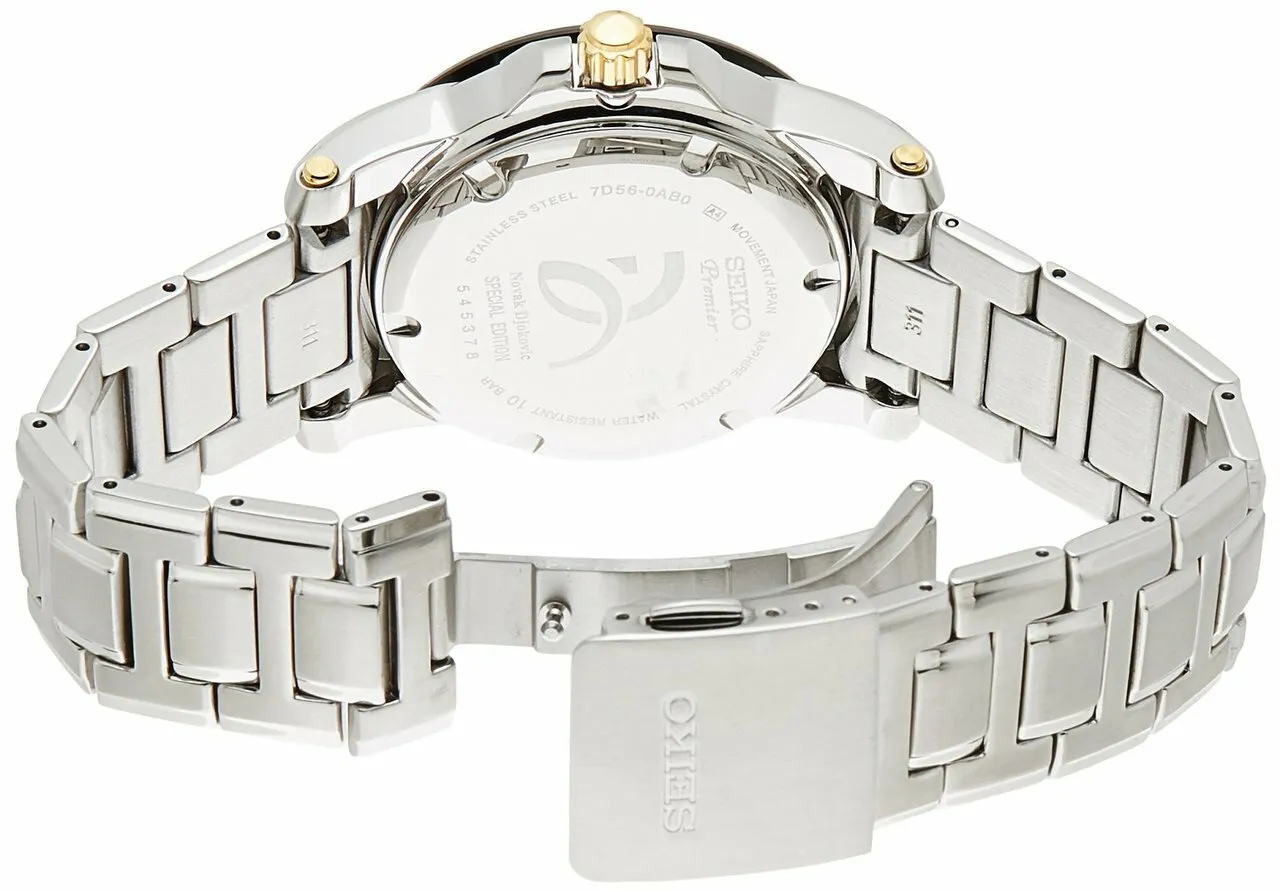 Seiko Premier Kinetic Perpetual Snp129P1 Snp129P Mens Watch