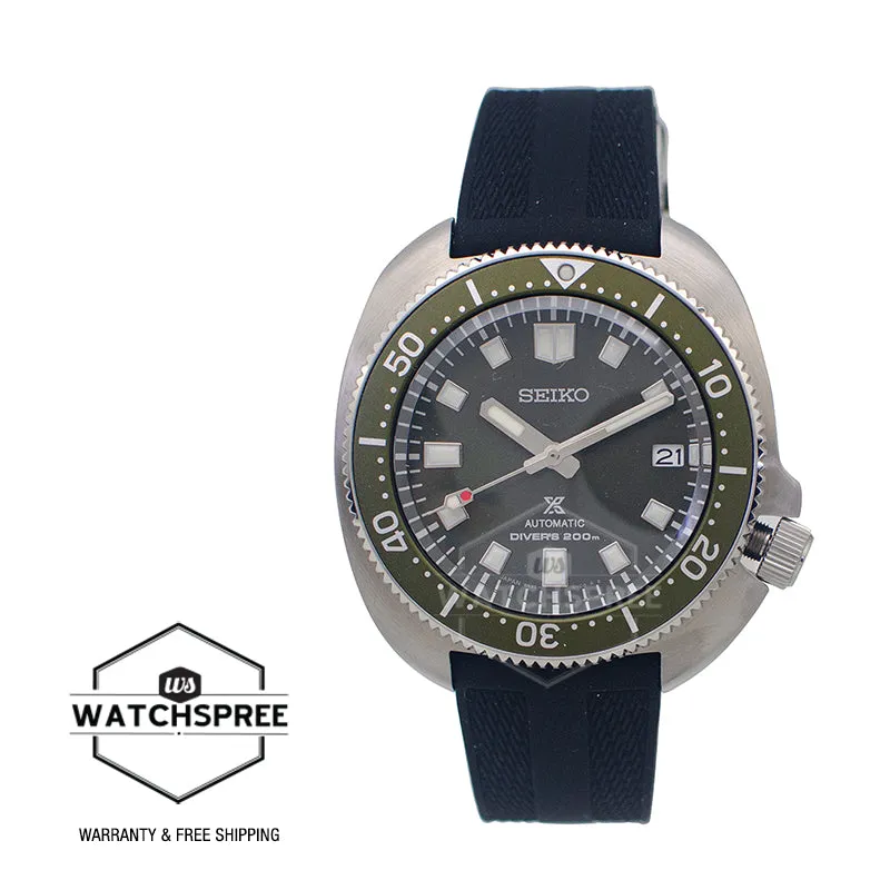 Seiko Prospex (Japan Made) Captain Willard Automatic Diver's Black Silicone Strap Watch SPB153J1