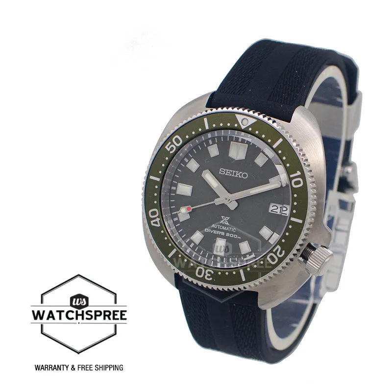 Seiko Prospex (Japan Made) Captain Willard Automatic Diver's Black Silicone Strap Watch SPB153J1