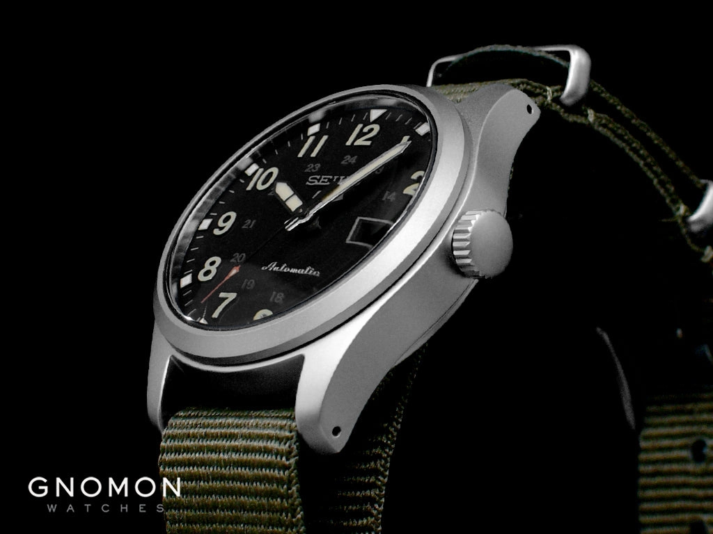 Seiko 5 Sports Field Sports Style Automatic 36 Black - Military Nylon Strap Ref. SBSA201