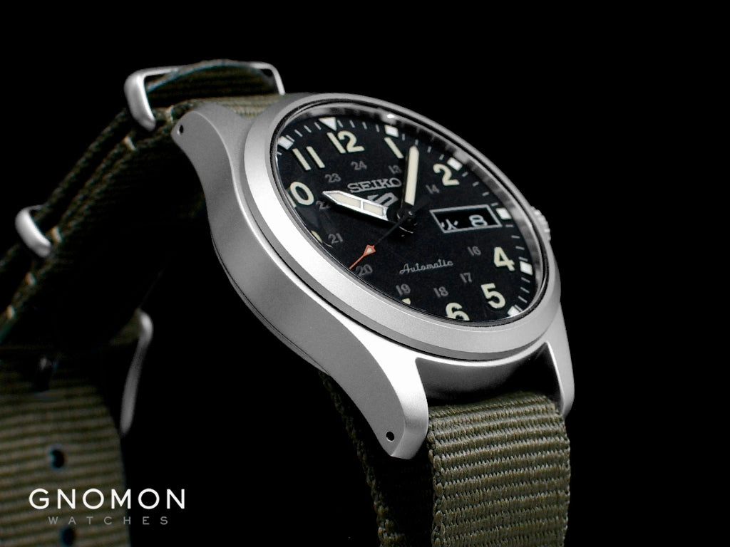 Seiko 5 Sports Field Sports Style Automatic 36 Black - Military Nylon Strap Ref. SBSA201